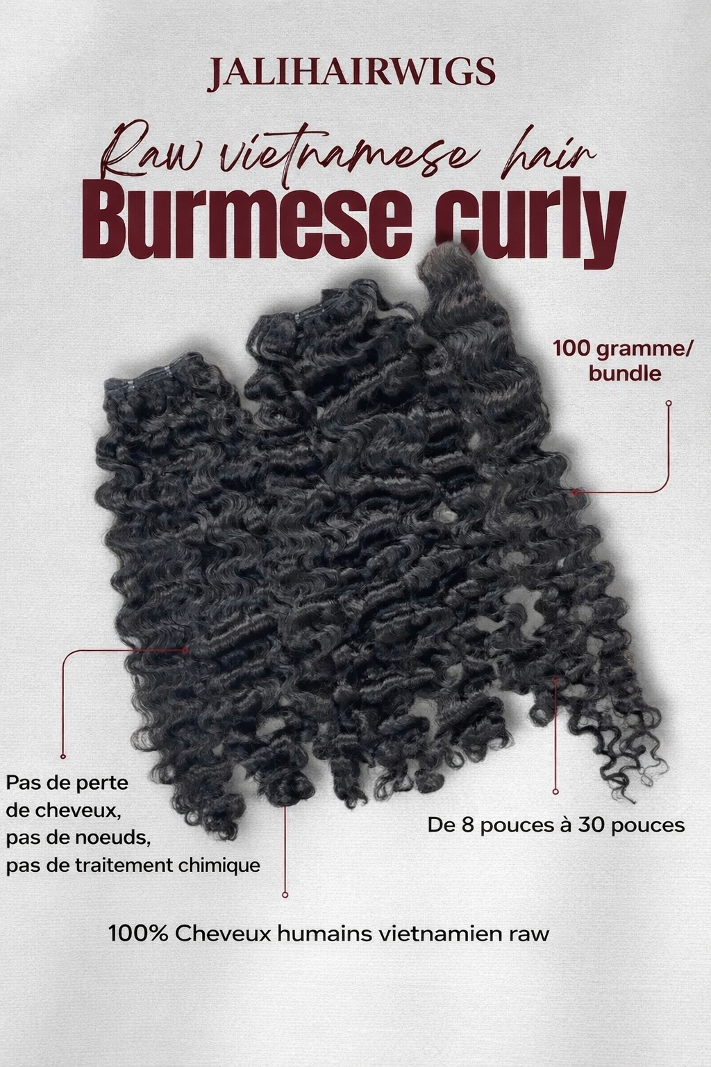 Burmese Curly - Raw Vietnamien (Précommande)
